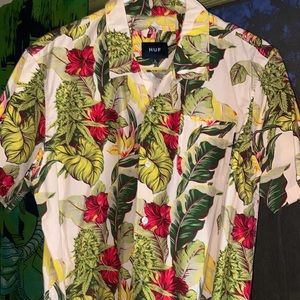 HUF Hawaiian shirt brand new. Size large